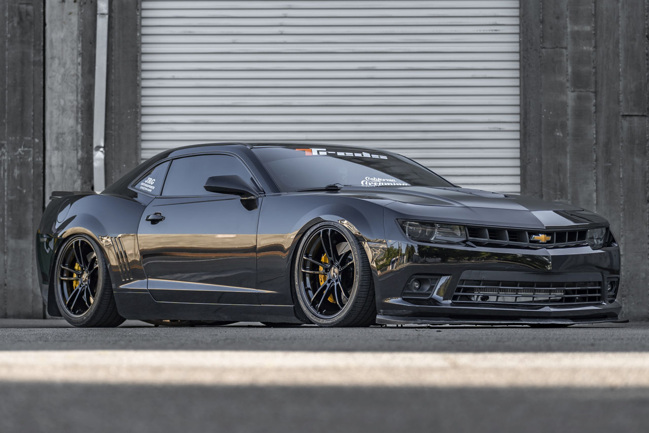 2021 Chevrolet Camaro American Racing MACH FIVE Black Wheel Pros